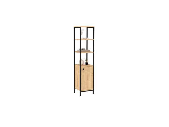 Hanah Home Armario de Baño Industrial Zafiro y Antracita 161.8 cm de Ancho x 38 cm de Alto x 34 cm de Fondo